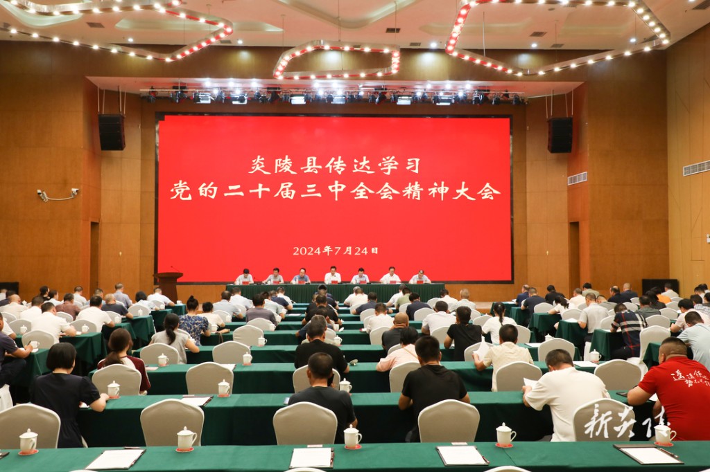 炎陵县传达学习党的二十届三中全会精神大会召开(图1)